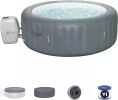 Inflatable Hot Tub Outdoor Spa with 140 AirJets and Insulated Cover,Outdoor bath