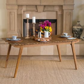 Outdoor 69" Solid Wood Dining Table