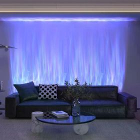 RGBW Dynamic Wave Wall Light,Flowing Water,Aurora Visual-Color Changing Wall Washer Lamp with Remote & APP-Ambient Light 1 Pack