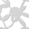 Patio Bench 39.4" Cast Aluminum White