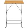 Bistro Table 21.7"x21.3"x28" Solid Acacia Wood