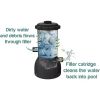 Outdoor Hot Tubs, 7' x 24" Square Metal Frame Above Ground Pool with 530 Gallon Filtration Pump, Outdoor Hot Tubs
