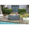 Inflatable Hot Tub Outdoor Spa with 140 AirJets and Insulated Cover,Outdoor bath