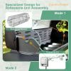 6-Burner Propane Gas BBQ Grill With Side Burner & Porcelain-Enameled Cast Iron Grate for Outdoor Kitchen & Backyard Barbecue