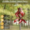 Yard Garden Wind Spinners - Large Outdoor Metal Wind Spinners with Stake, Yard Art Lawn Garden Decor