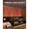 RGBW Dynamic Wave Wall Light,Flowing Water,Aurora Visual-Color Changing Wall Washer Lamp with Remote & APP-Ambient Light 1 Pack