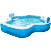 Outdoor Hot Tubs, Elegant Family Pool 10 Feet Long 2 Inflatable Seats with Backrests. New Version Outdoor Hot Tubs