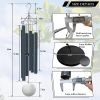 Extra Large Wind Chimes Outdoor Deep Tone Decorative Pendants for the House Japanese Wind Chime Garden Decor Black Freight Free