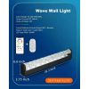 RGBW Dynamic Wave Wall Light,Flowing Water,Aurora Visual-Color Changing Wall Washer Lamp with Remote & APP-Ambient Light 1 Pack