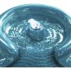 Floor Glazed Pot Water Fountain with Built-in LED Light and Pump for Outdoor Indoor Patio Garden Backyard Decking Home Décor