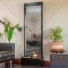Water Fountain Decoration with Stones and Lights, Zen Indoor and Outdoor Decor for Office and Living Room, Free Shipping