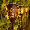 12LED 33LED Solar Flame Torch Lights Outdoor Flickering Waterproof Solar LED Light Garden Terrace Decoration Landscape Lawn Lamp