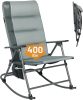 TIMBER RIDGE High Back Oversized Folding Rocking Camping Chair, Padded Outdoor Rocker, Portable Outdoor Chair for Patio, Garden,