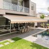 AECOJOY 13'×10' Patio Awning Retractable Awning Sun Shade Awning Cover Outdoor Patio Canopy Sunsetter Deck Awnings