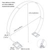 Round Metal Arch Garden Arbors Climbing Rose Circle Wedding Backdrop Stand Party Decoration Background Stand