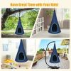 40 Inch Kids Nest Swing Chair Hanging Hammock Seat for Indoor and Outdoor