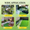 Artificial Grass Turf Tile Interlocking Self-draining Mat, 1x1 ft, 1.5 in Pile Height, 6 Pack Artificial Lawn