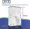 Outdoor Storage Shed,Horizontal Storage Box Waterproof for Garden,Patios,Backyards,Multi-Opening Door,Large Capacity,White/Brown
