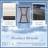 Patio Chairs 3 Piece, Wicker Rocking Chair Outdoor Bistro Sets with Coffee Table and Cushions, Metal Frame Outdoor Chair