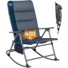 TIMBER RIDGE High Back Oversized Folding Rocking Camping Chair, Padded Outdoor Rocker, Portable Outdoor Chair for Patio, Garden,