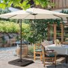 Outdoor Parasol Offset Umbrella 10FT Cantilever Patio Hanging Umbrella Outdoor Market Umbrella With Crank Garden Parasol