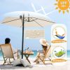Outdoor Parasol Offset Umbrella 10FT Cantilever Patio Hanging Umbrella Outdoor Market Umbrella With Crank Garden Parasol