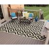 Outdoor Rugs 9x12 for Patios Clearance, Waterproof Plastic Straw Rug, Large Reversible, UV Protection