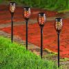 12LED 33LED Solar Flame Torch Lights Outdoor Flickering Waterproof Solar LED Light Garden Terrace Decoration Landscape Lawn Lamp