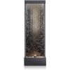 Water Fountain Decoration with Stones and Lights, Zen Indoor and Outdoor Decor for Office and Living Room, Free Shipping