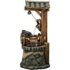 TZL128 Outdoor Floor Tiered Rustic Soothing Water Well Garden Waterfall Fountain for Garden, 50", Brown