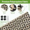 Outdoor Rugs 9x12 for Patios Clearance, Waterproof Plastic Straw Rug, Large Reversible, UV Protection