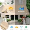 AECOJOY 13'×10' Patio Awning Retractable Awning Sun Shade Awning Cover Outdoor Patio Canopy Sunsetter Deck Awnings