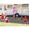 Outdoor Rugs 9x12 for Patios Clearance, Waterproof Plastic Straw Rug, Large Reversible, UV Protection