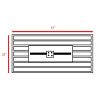 25" H x 42" W Steel Outdoor Fire Pit Table with Lid