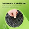 Artificial Grass Turf Tile Interlocking Self-draining Mat, 1x1 ft, 1.5 in Pile Height, 6 Pack Artificial Lawn